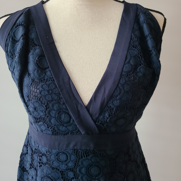 🍉 NWT Misguided Navy Lace Dress Size 8 - Picture 4 of 7